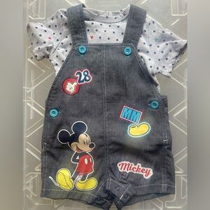 Mickey Mouse Denim Overalls Disney baby